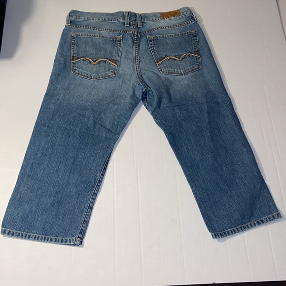 Lucky Brand Women’s Size 12 / 31 Sugar Baby Crop Denim Blue Jeans - Picture 2 of 14